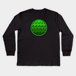 Synthesizer Waveform Gradient Kids Long Sleeve T-Shirt